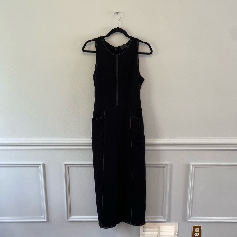 Maeve White-stitched Jumpsuit *see note on size